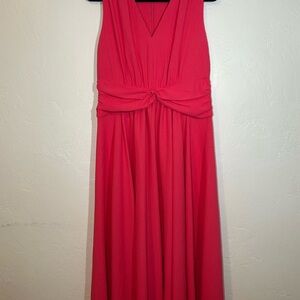 Calvin Klein Vibrant Red Maxi Dress